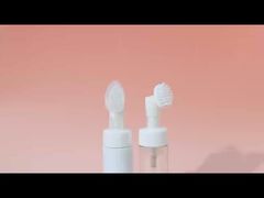 Empty cosmetic facial cleanser 100ml, 150ml, 200ml transparent white plastic mousse foam pump bottle