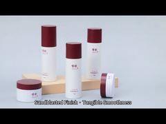 Recyclable PET Cosmetic Bottle Set with 30g and 50g Cream Jars and 120ml Lotion Bottles Featuring Si