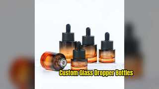 Glass Dropper Bottles Custom Skincare Packaging