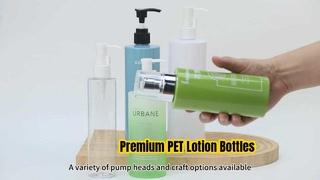 PET Lotion Bottle Pump Custom Cosmetic Packaging