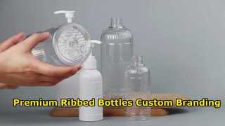 Premium Ribbed PET Lotion Pump Bottles for Your Brand