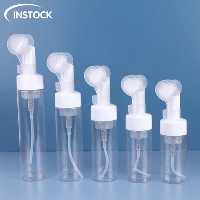 100ml 120ml 150ml 200ml 250ml PET Mousse Pump Bottle With Heart Shape Pump