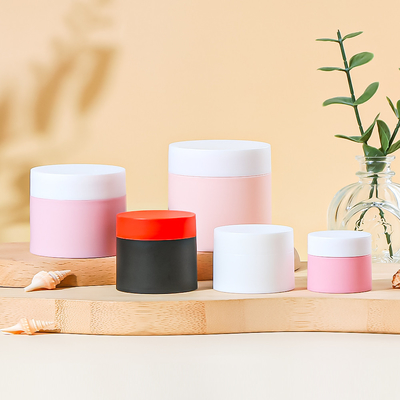 Eco-Friendly PP Plastic Cosmetic Jars Customizable Skincare Packaging