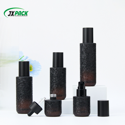 Customizable Frosted Glass Cosmetic Bottle - Leak-Proof & Durable