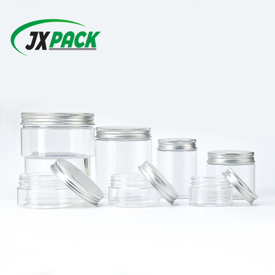 Plastic Wide-Mouth Cosmetic Cream Jar with Screw Cap