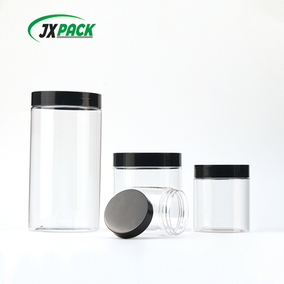 JXPACK PET Plastic Cream Jar 100g-500g with Screw Lid