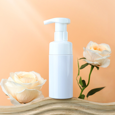 White Plastic Foam Pump Bottle 100ml with Custom Logo