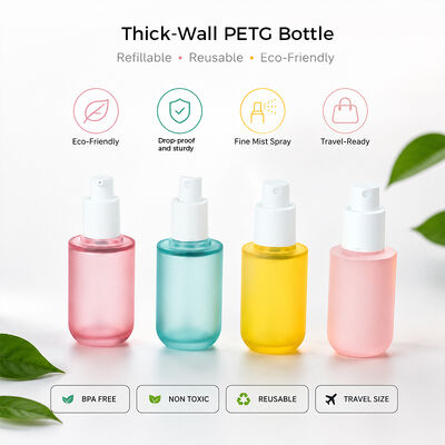Minimalist Frosted PETG Skincare Bottles for Modern Beauty Brands